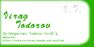 virag todorov business card